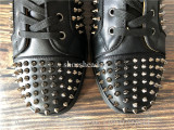 Christian Louboutin Spike Flat High Top Sneaker All Black