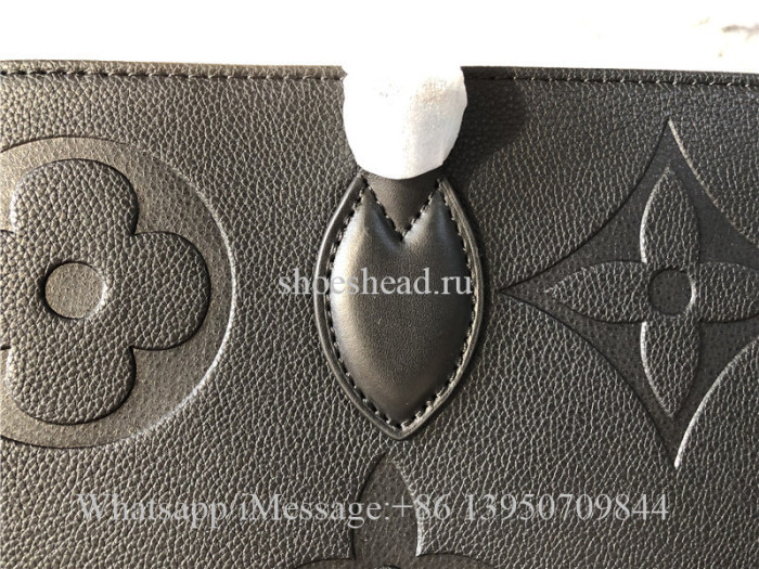 Original Louis Vuitton Onthego GM Empreinte Leather Tote Bag Black