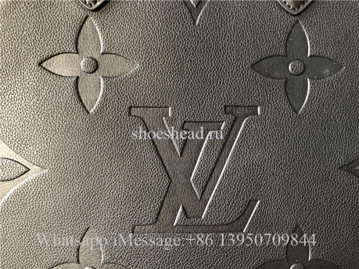 Original Louis Vuitton Onthego GM Empreinte Leather Tote Bag Black