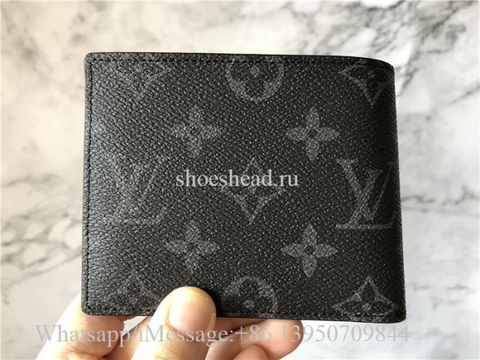 Original Louis Vuitton Monogram Eclipse Canvas Multiple Wallet M69253