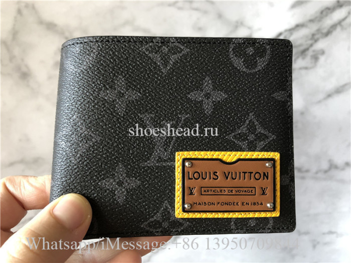 Original Louis Vuitton Monogram Eclipse Canvas Multiple Wallet M69253