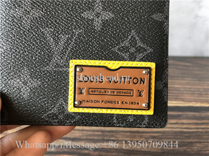 Original Louis Vuitton Monogram Eclipse Canvas Multiple Wallet M69253