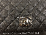 Original Chanel Coco Handle Flap Bag Caviar Quilted Leather