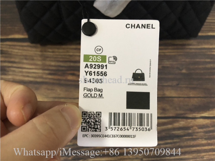 Original Chanel Coco Handle Flap Bag Caviar Quilted Leather