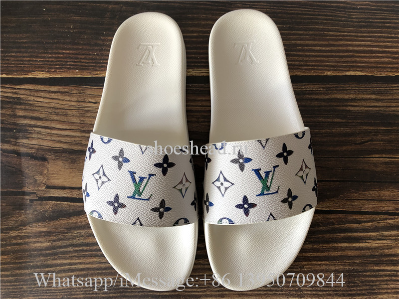 Louis Vuitton White Slide