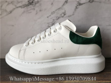 Super Quality Alexander McQueen Oversized Sneaker White Green Suede