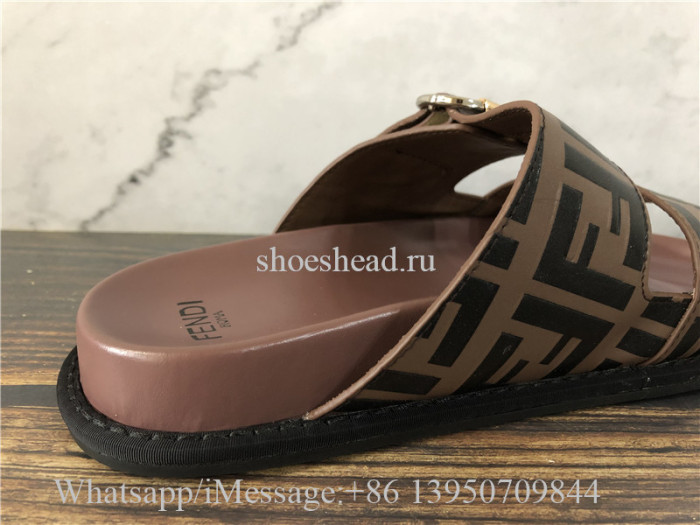 Fendi Roma Brown Slide