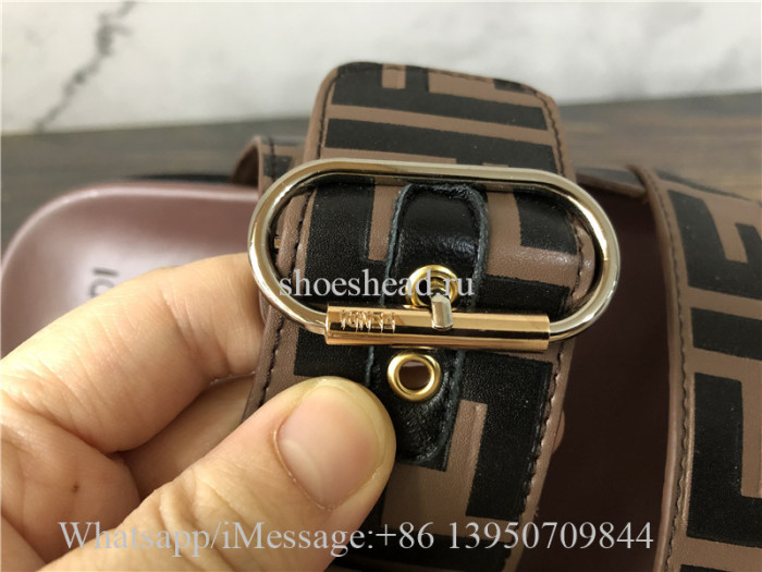 Fendi Roma Brown Slide