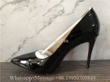 Christian Louboutin Leather High Heels Pumps Black