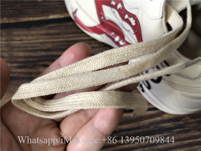 Gucci Rhyton Vintage Sneaker With Mouth Print