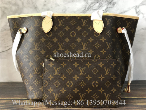 Original Louis Vuitton Monogram Ballerine Neverfull GM Bag With Apricot