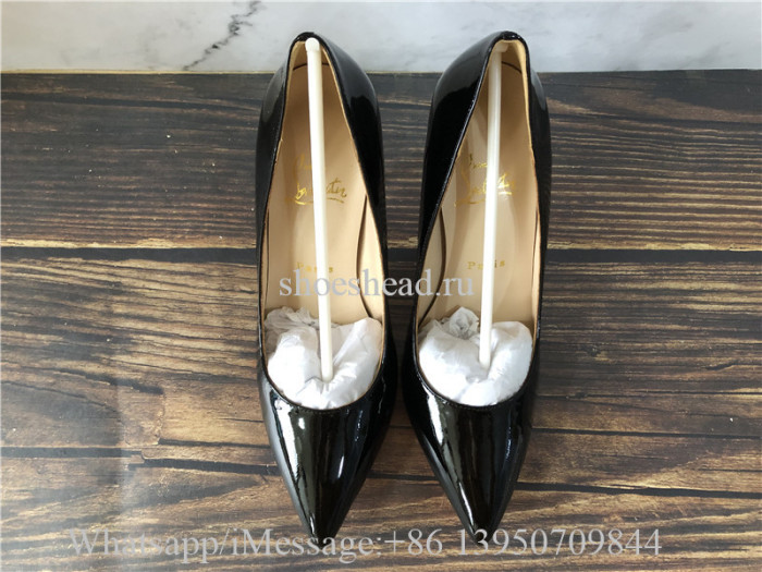 Christian Louboutin Leather High Heels Pumps Black