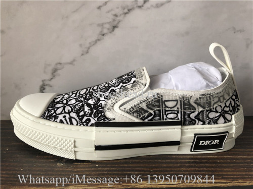 Dior B23 Low Top Oblique White Black
