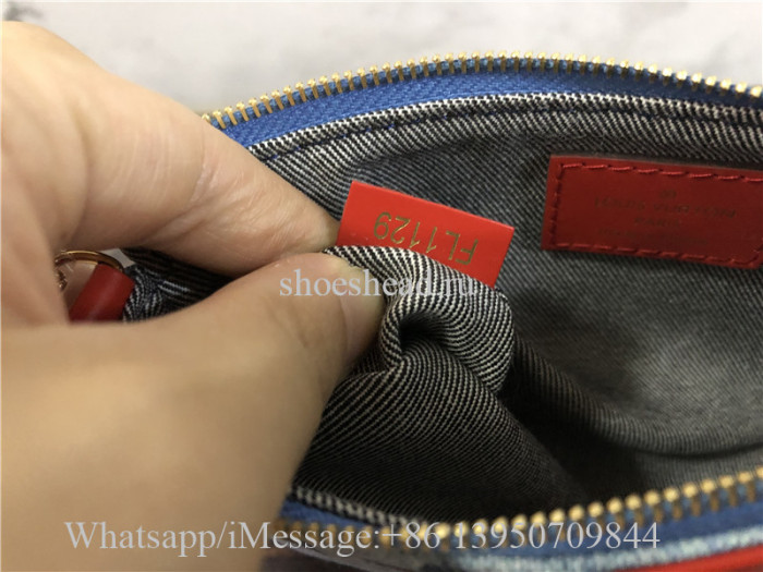 Original Louis Vuitton Denim Multi Pochette Accessoires Bag