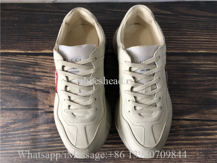 Super Quality Gucci Rhyton Vintage Sneaker With Mouth Print