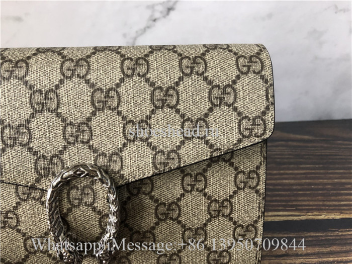Original Gucci Mini Dionysus GG Supreme Canvas Shoulder Bag