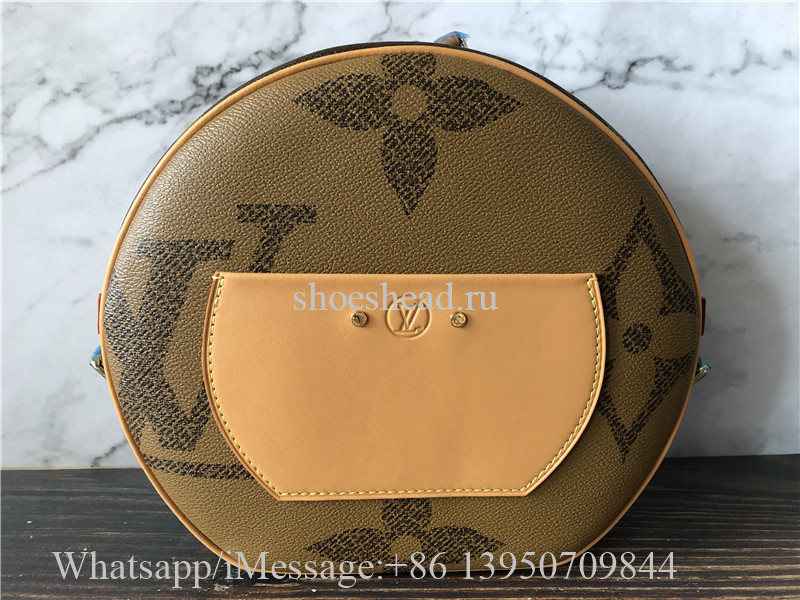 Original Louis Vuitton Giant Monogram Boite Chapeau Souple Round Shoulder Bag