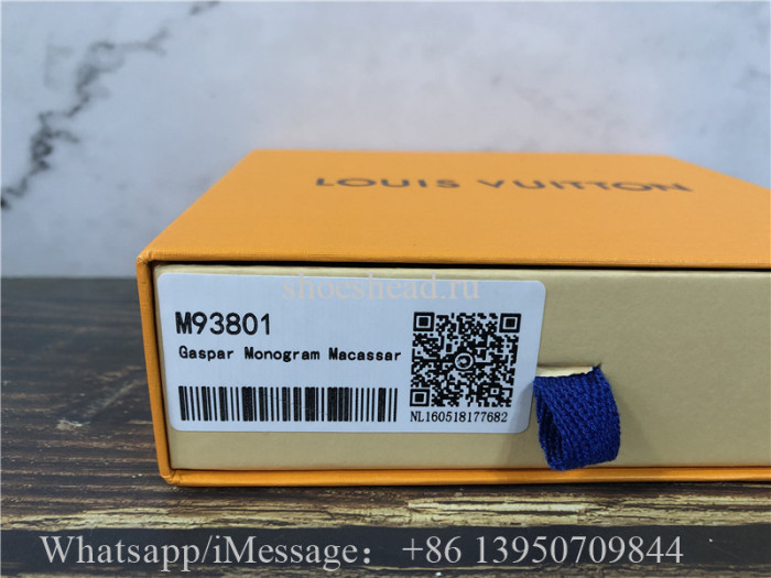 Original Louis Vuitton Monogram Macassar Portefeiulle Gaspar M93801 Wallet