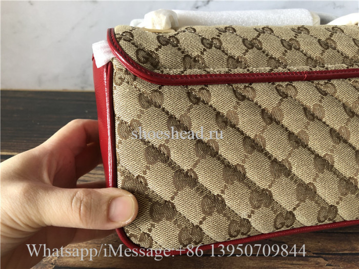 Original Gucci Red GG Marmont Bag