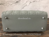 Original Quality Dior Lady Handbag Green Lambskin