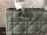 Original Quality Dior Lady Handbag Green Lambskin