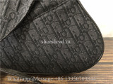 Original Dior Saddle Bag Oblique Jacquard Black