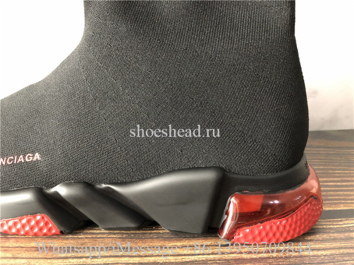 Balenciaga Speed Trainer Black Red Air Bubble Sole