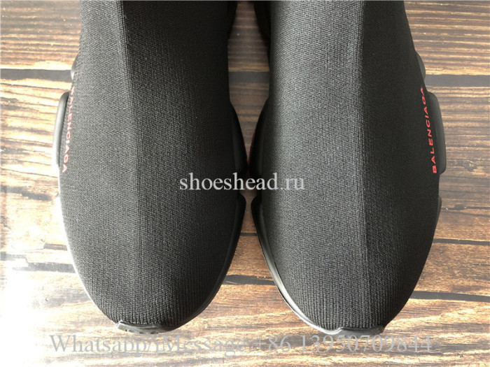 Balenciaga Speed Trainer Black Red Air Bubble Sole