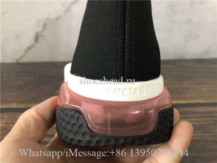 Balenciaga Speed Trainer Black Pink Air Bubble Sole