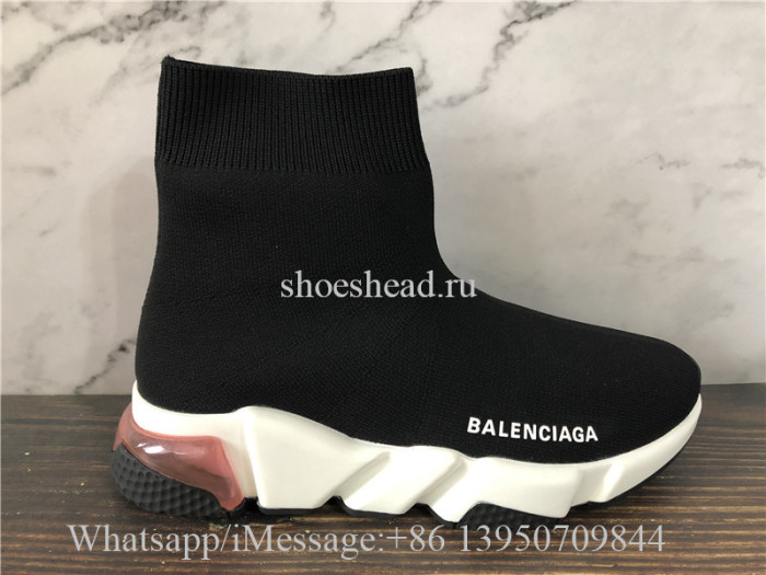 Balenciaga Speed Trainer Black Pink Air Bubble Sole
