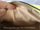 Original Gucci GG Marmont Small Shoulder Bag In Pastel Yellow Leather