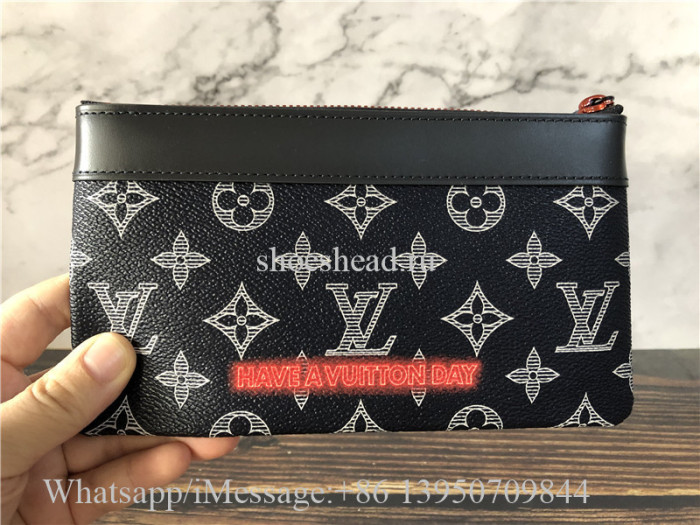 Original Louis Vuitton Monogram Upside Down Canvas Discovery Pochette PM M62898