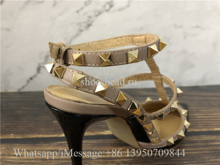 Valentino Garavani Patent Rockstud Caged Pump 100mm