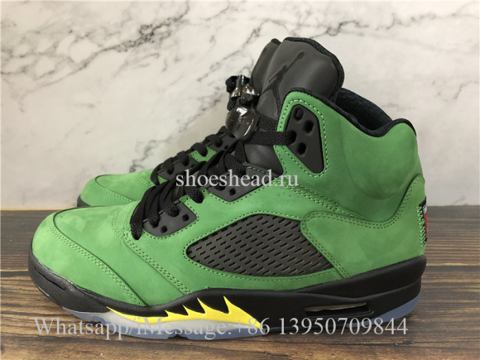 Air Jordan 5 Retro Oregon Green Suede