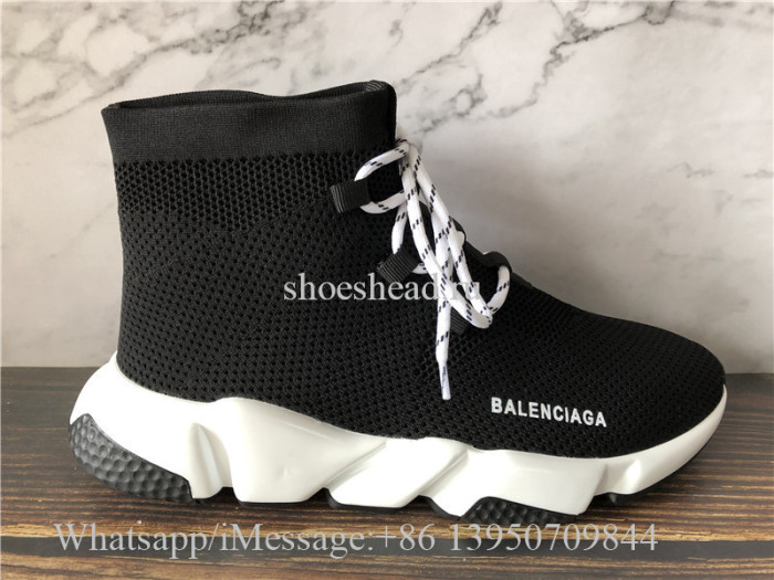 Balenciaga Speed Trainer Black White Sole