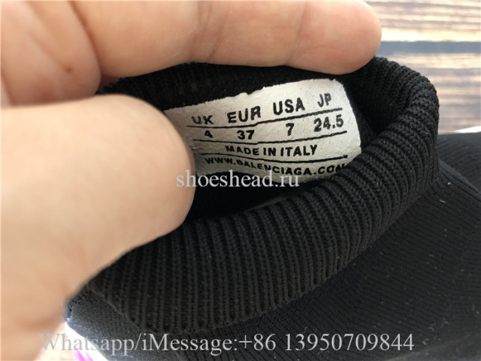 Balenciaga Speed Trainer Air Bubble Black Rose Pink