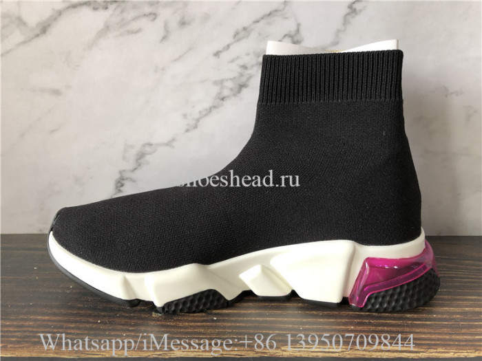 Balenciaga Speed Trainer Air Bubble Black Rose Pink