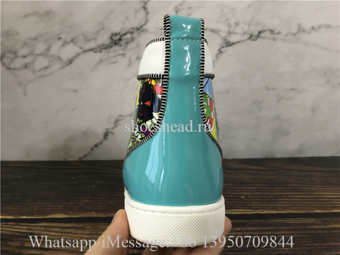 Christian Louboutin Spike Flat High Top Shoes