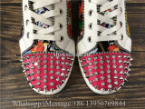 Christian Louboutin Spike Flat High Top Shoes