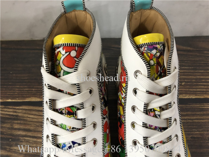 Christian Louboutin Spike Flat High Top Shoes