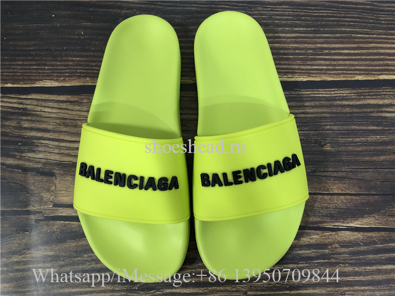 balenciaga slides green