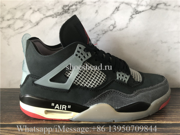 Off White x Air Jordan 4 Bred