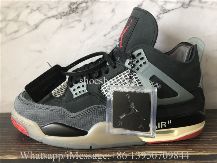 Off White x Air Jordan 4 Bred