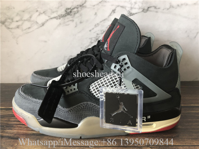 Off White x Air Jordan 4 Bred