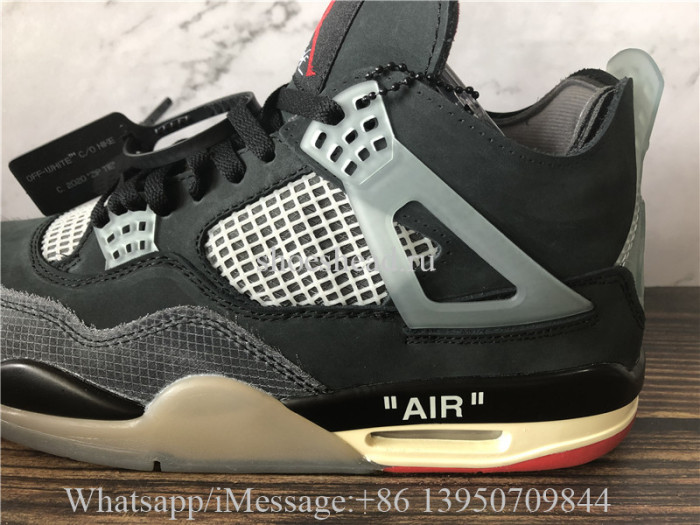 Off White x Air Jordan 4 Bred