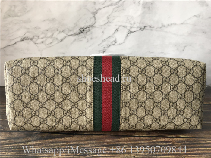 Original Gucci Ophidia GG Medium Tote Beige Bag