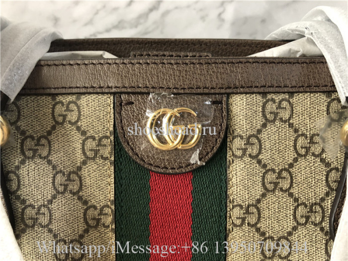 Original Gucci Ophidia GG Medium Tote Beige Bag