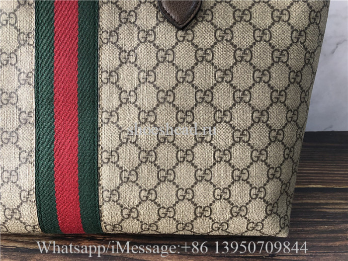 Original Gucci Ophidia GG Medium Tote Beige Bag