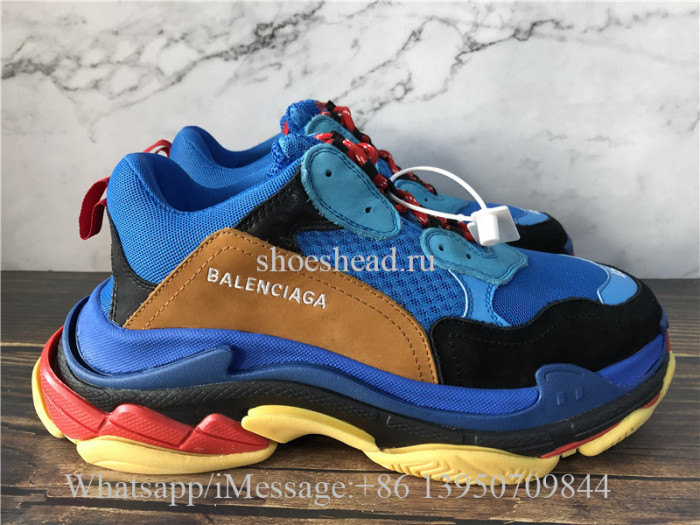 Balenciaga Triple S Trainer Blue Black Red