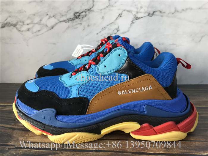 Balenciaga Triple S Trainer Blue Black Red